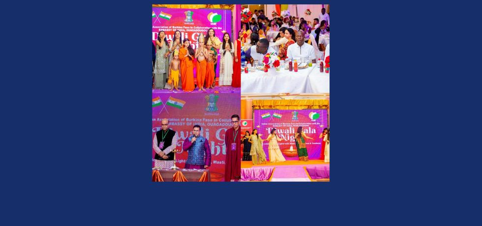   Diwali celebrations organized by Indian Association in collaboration with Embassy of India, Ouagadougou.